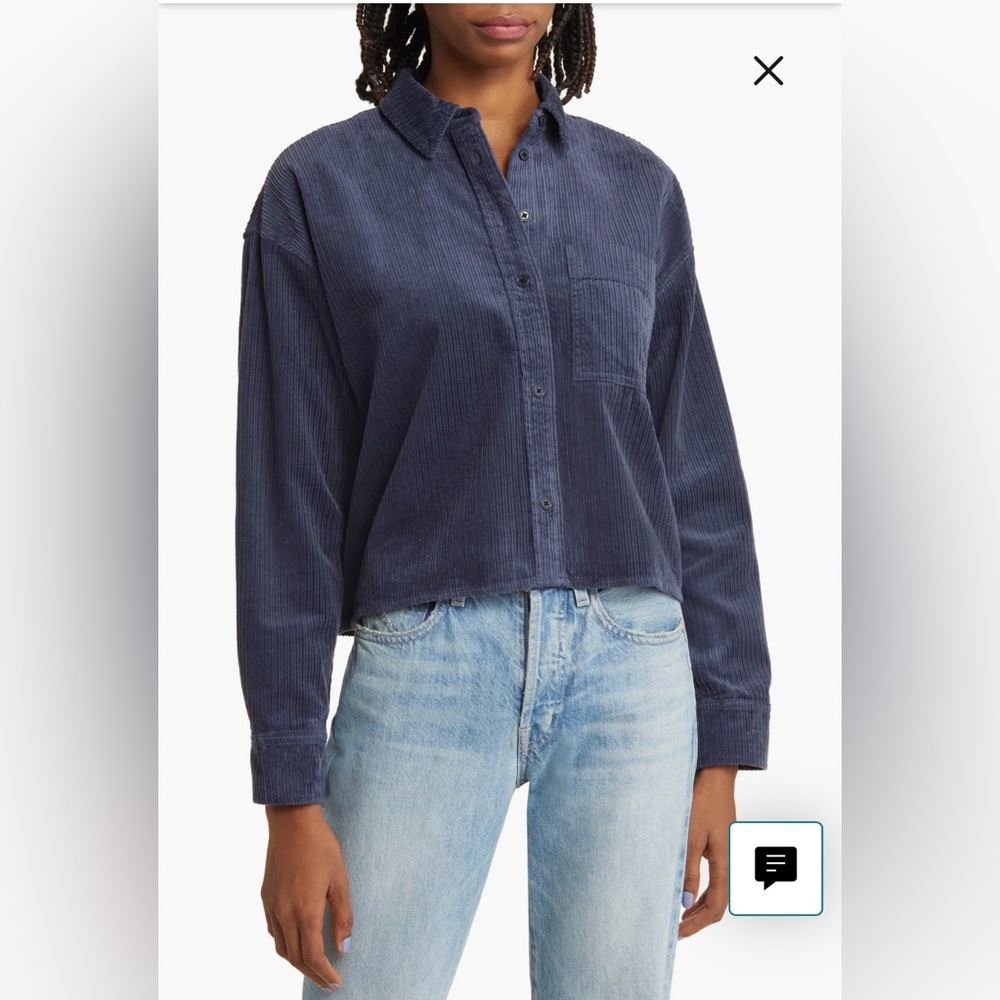 Madewell Corduroy Shirt Size Small. NWOT.